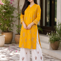 Pehnari Noor-E-Zard | Stitched 2-Piece Premium Lawn Embroidered Suit with White Shalwar – Ready to Wear