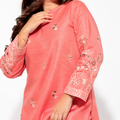 PEHNARI Lawn 2 Piece Stitched – Coral Bloom Embroidered Collection