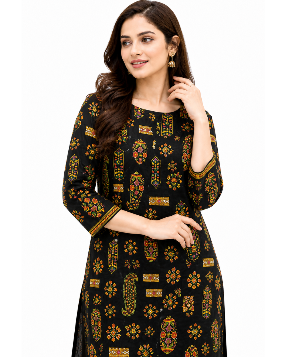 PEHNARI Lawn 2 Piece Stitched – Midnight Ethnic Paisley Collection